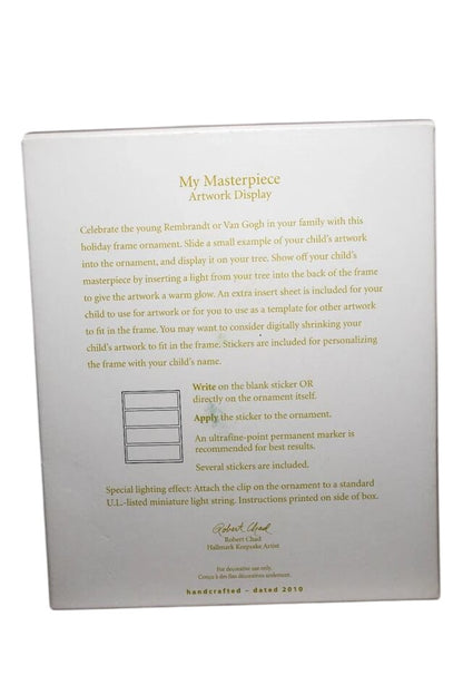 2010 My Masterpiece Hallmark Ornament (Artwork Display) QXG7556