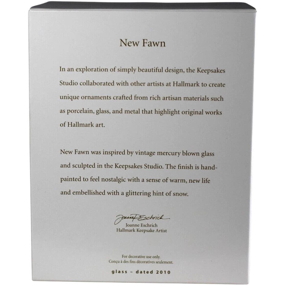 2010 New Fawn Hallmark Ornament (Reindeer) QXG3543