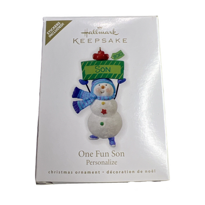 2010 One Fun Son Hallmark Ornament (Family) QXG7033 Image2