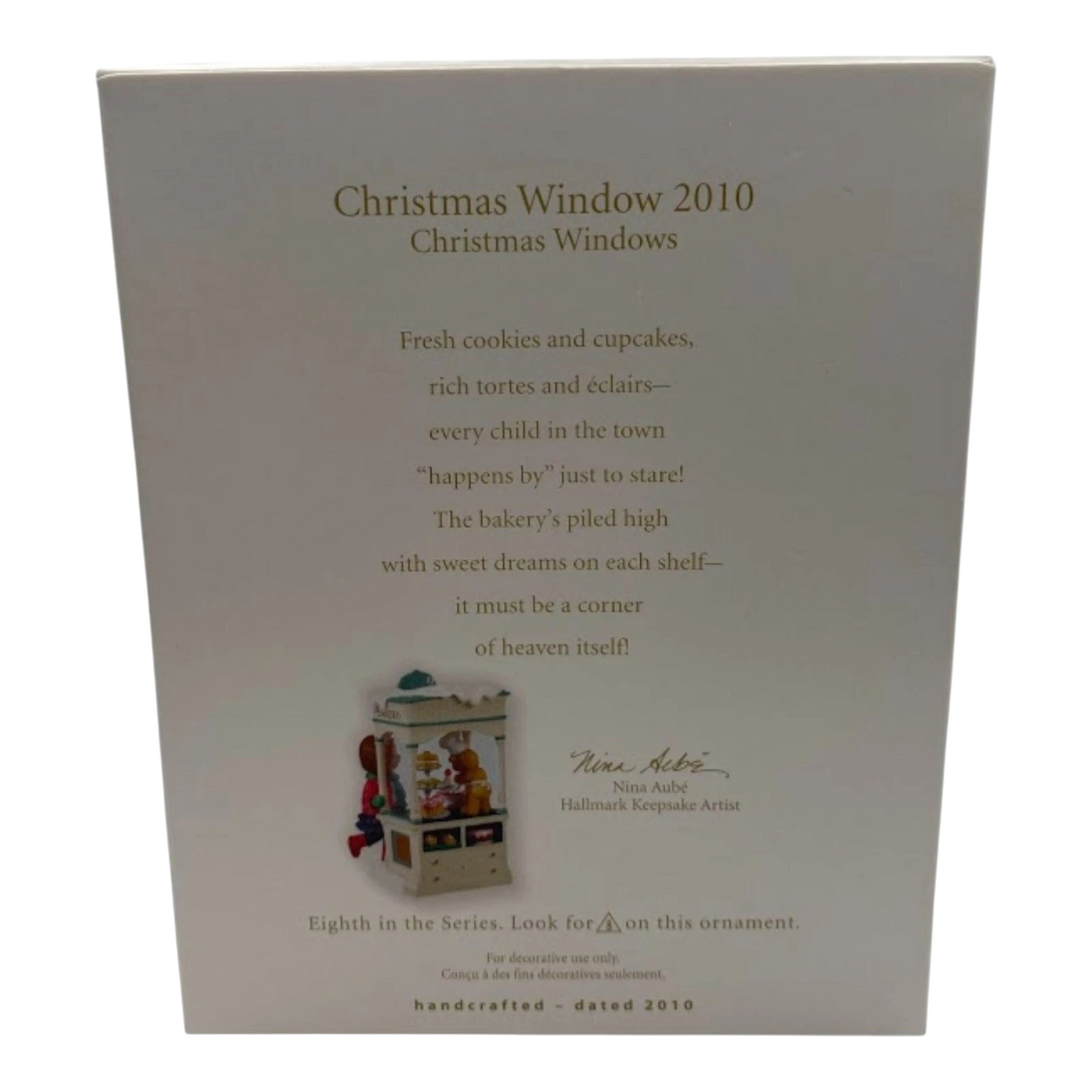 2010 Patisserie Hallmark Ornament (Christmas Window) QXC1001