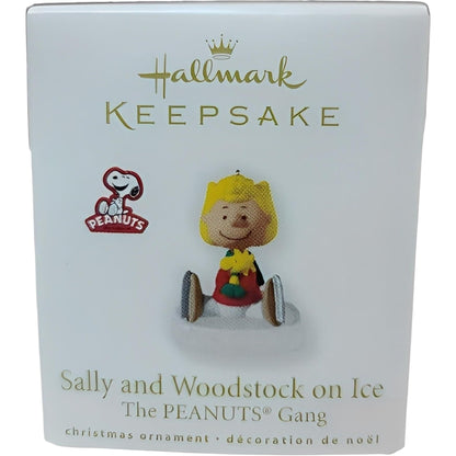 2010 Sally and Woodstock on Ice Hallmark Ornament (Peanuts) QXP1033