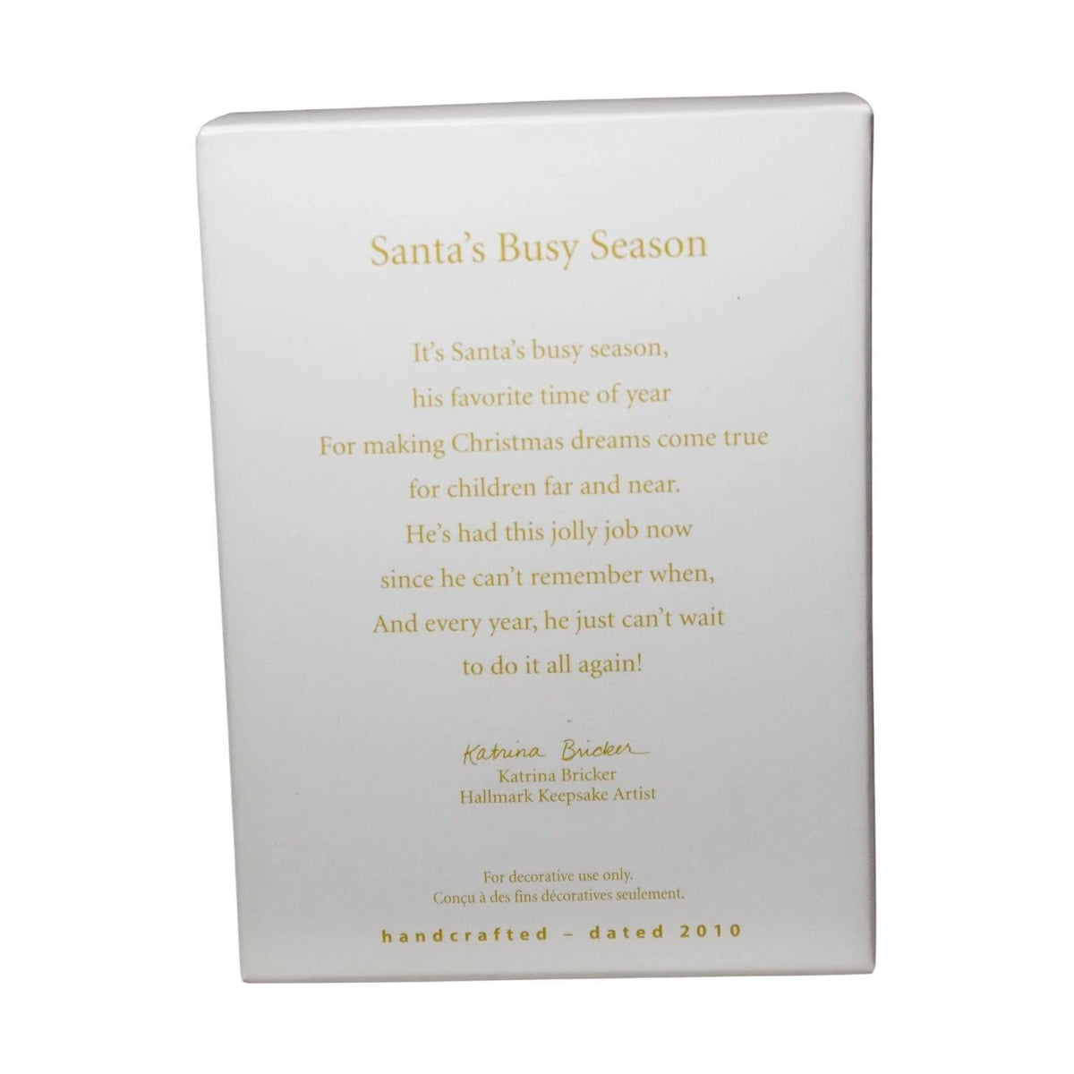 2010 Santa's Busy Season Hallmark Ornament (Santa Claus) QXG7343 Image7
