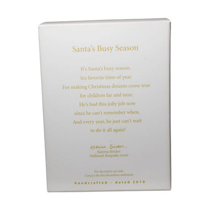 2010 Santa's Busy Season Hallmark Ornament (Santa Claus) QXG7343 Image7
