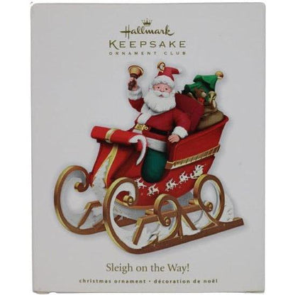 2010 Sleigh on the Way! Hallmark Ornament (Santa Claus) QXC1026
