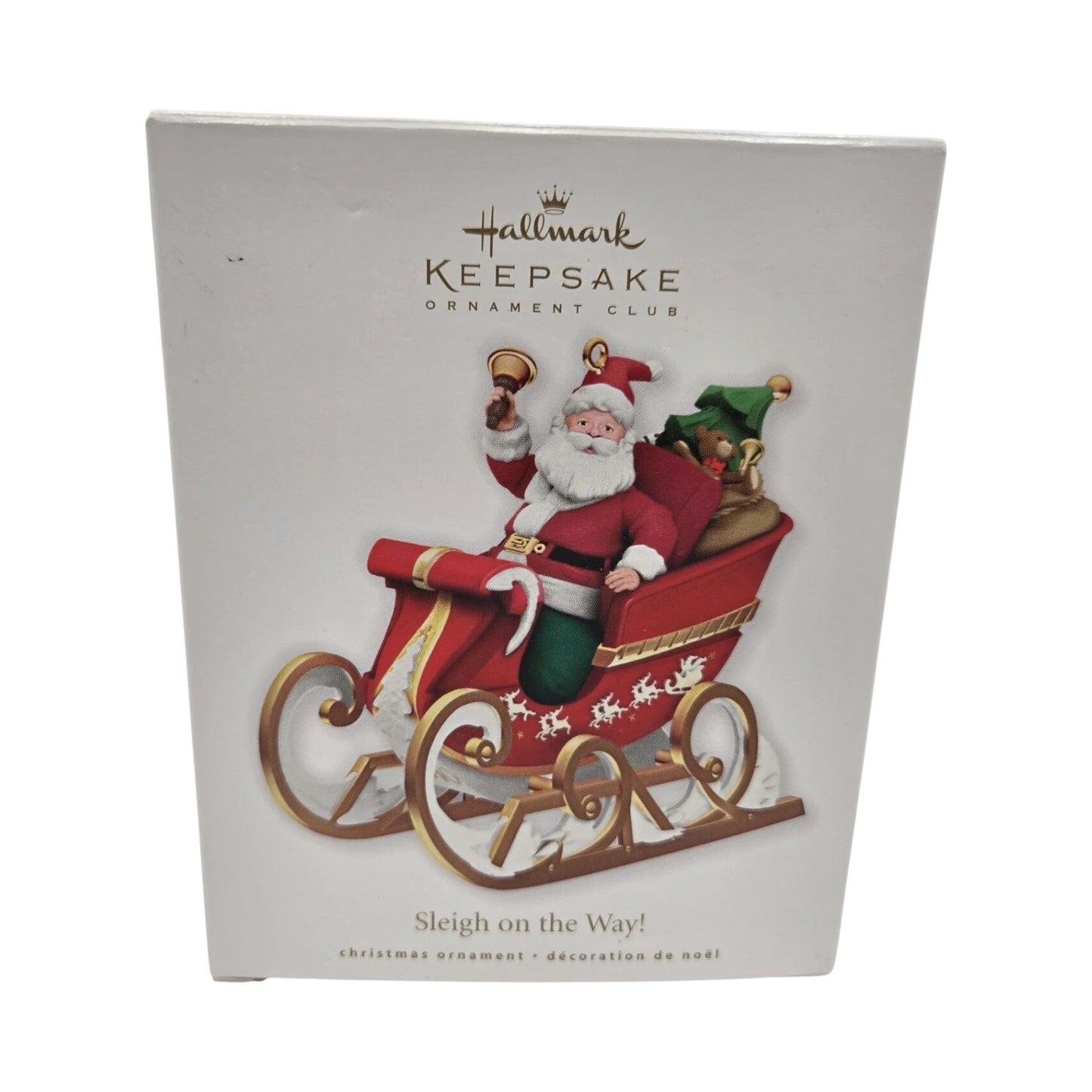2010 Sleigh on the Way! Hallmark Ornament (Santa Claus) QXC1026 Image2