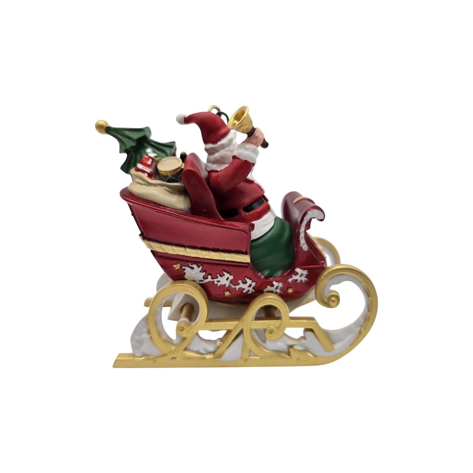 2010 Sleigh on the Way! Hallmark Ornament (Santa Claus) QXC1026 Image3