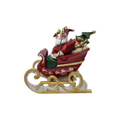 2010 Sleigh on the Way! Hallmark Ornament (Santa Claus) QXC1026 Image5