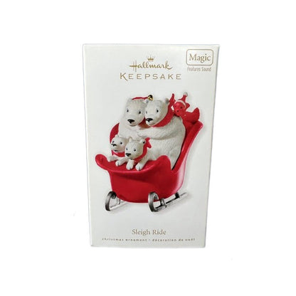 2010 Sleigh Ride Hallmark Ornament (Polar Bear) QXG3033