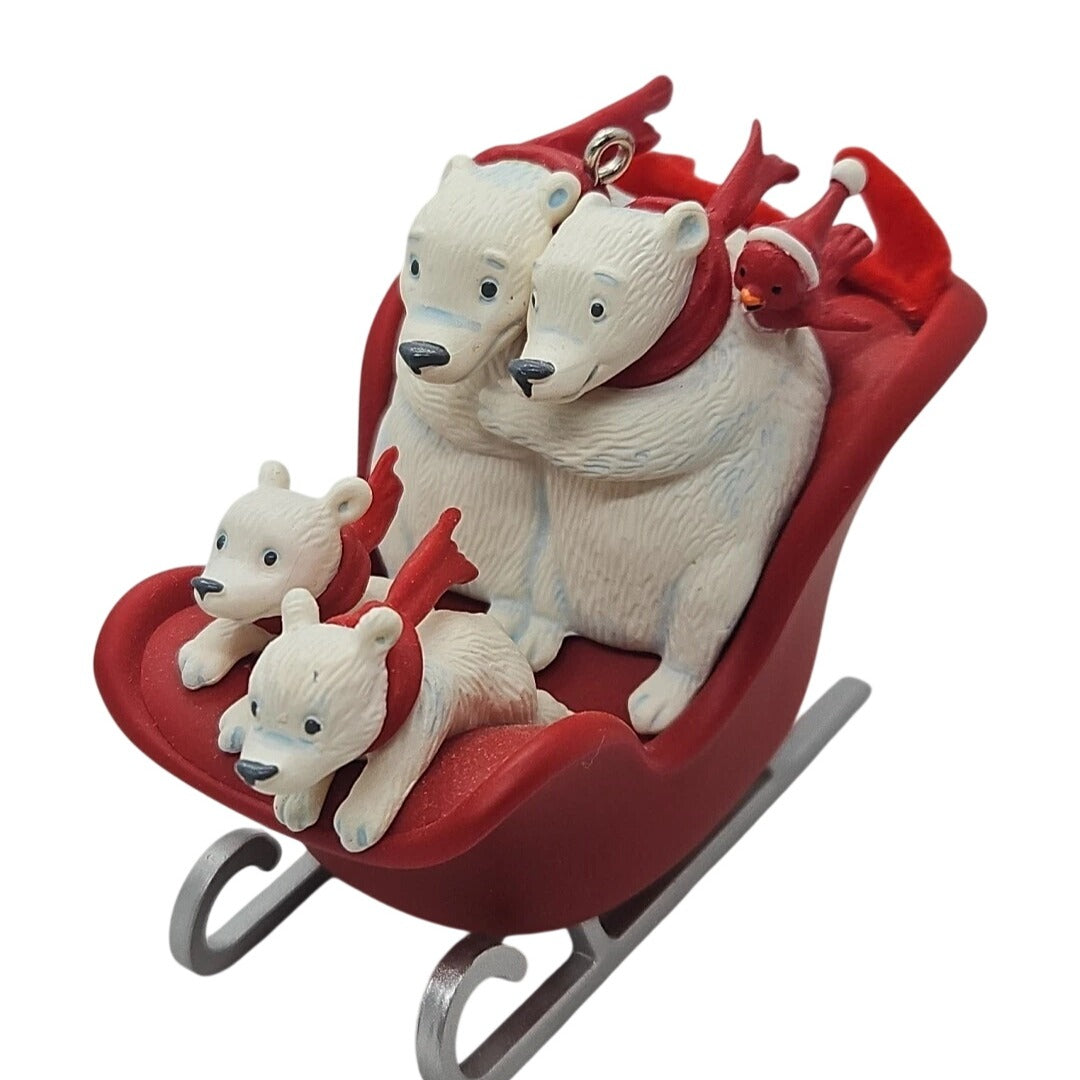 2010 Sleigh Ride Hallmark Ornament (Polar Bear) QXG3033 Image1