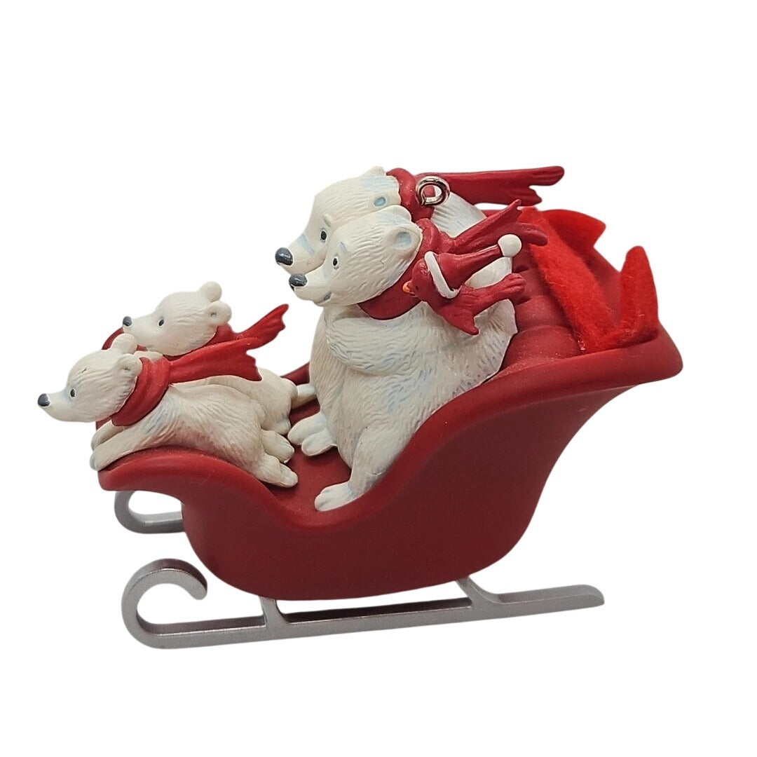 2010 Sleigh Ride Hallmark Ornament (Polar Bear) QXG3033 Image3