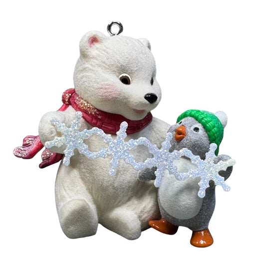2010 Snowflake With Style! Hallmark Ornament (Snowball and Tuxedo) QX8123 Image1