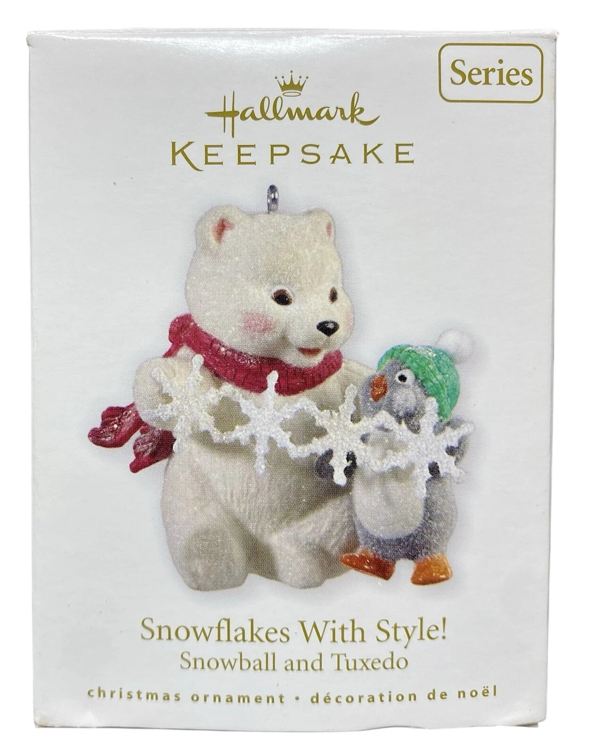 2010 Snowflake With Style! Hallmark Ornament (Snowball and Tuxedo) QX8123 Image2