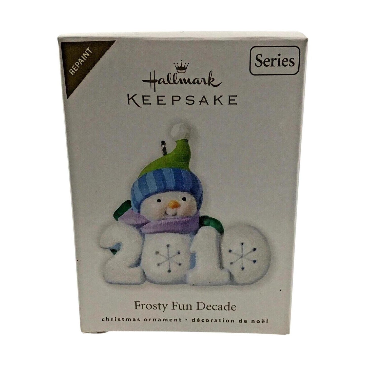 2010 Snowman with Hat & Scarf Hallmark Ornament (Frosty Fun Decade) QX8143 Image2