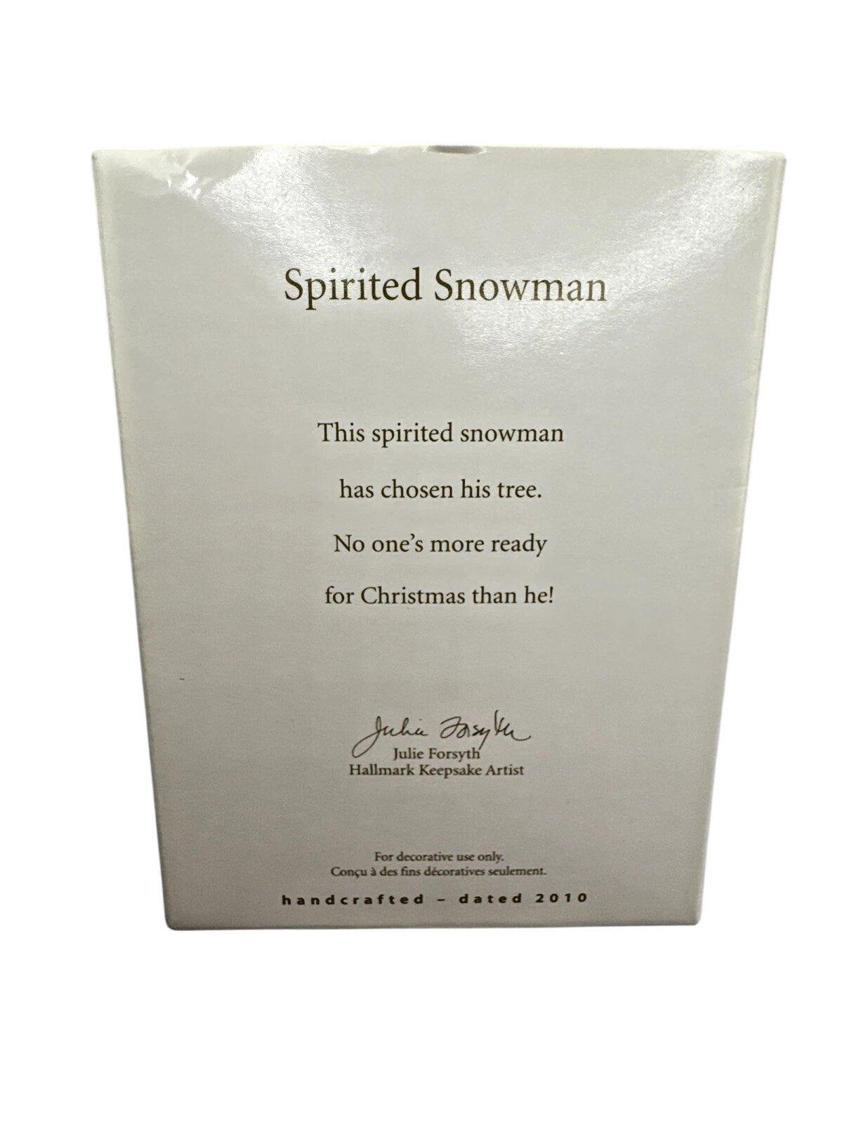2010 Spirited Snowman Hallmark Ornament (Snowman) QXG7356 Image6