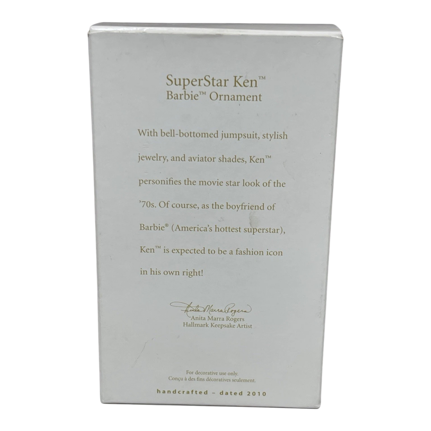 2010 SuperStar Ken Hallmark Ornament (Barbie) QXI2306