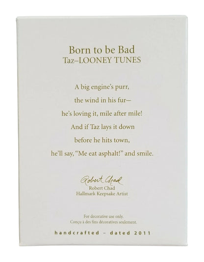 2011 Born to be Bad - Taz Hallmark Ornament (Looney Tunes) QXI2817