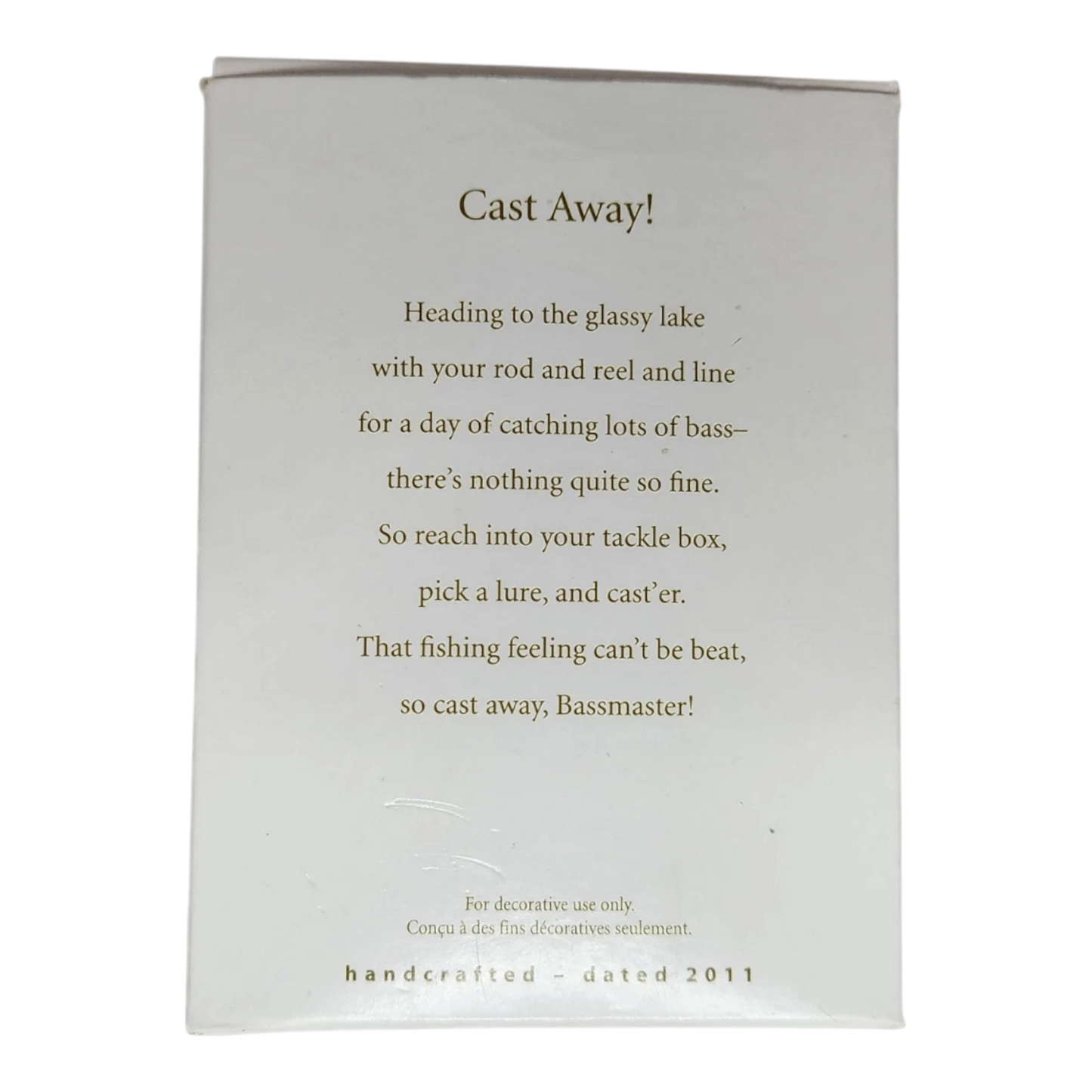 2011 Cast Away! Hallmark Ornament (Fishing) QXI2189