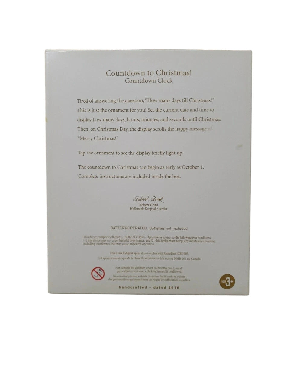 2011 Countdown to Christmas! Hallmark Ornament (Countdown Clock) QXG7563