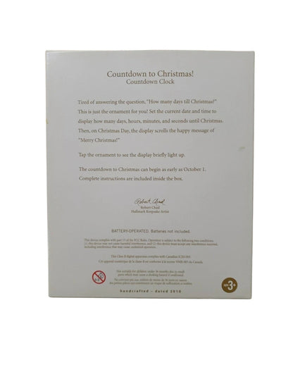 2011 Countdown to Christmas! Hallmark Ornament (Countdown Clock) QXG7563