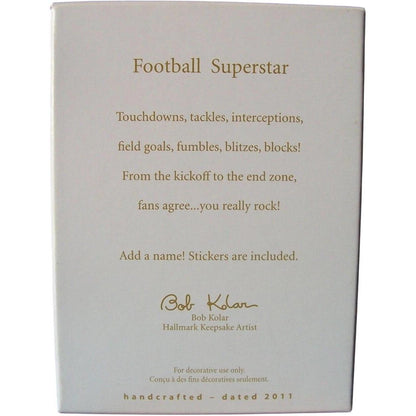 2011 Football Superstar Hallmark Ornament (Sports & Activities) QXG4359