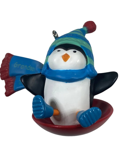2011 GrandSon Hallmark Ornament (Penguins) QXG4059