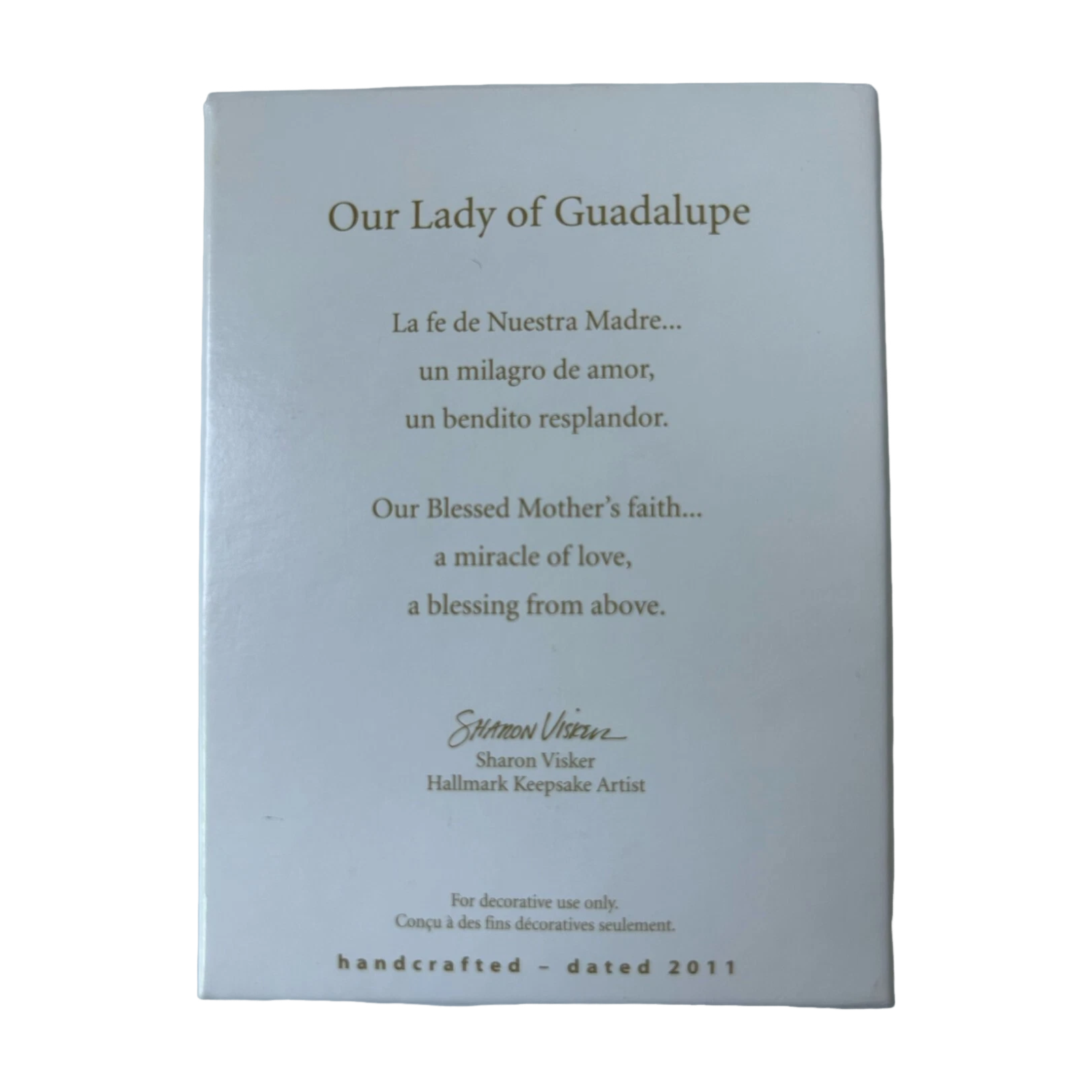 2011 Our Lady of Guadalupe Hallmark Ornament (Church) QXG4887