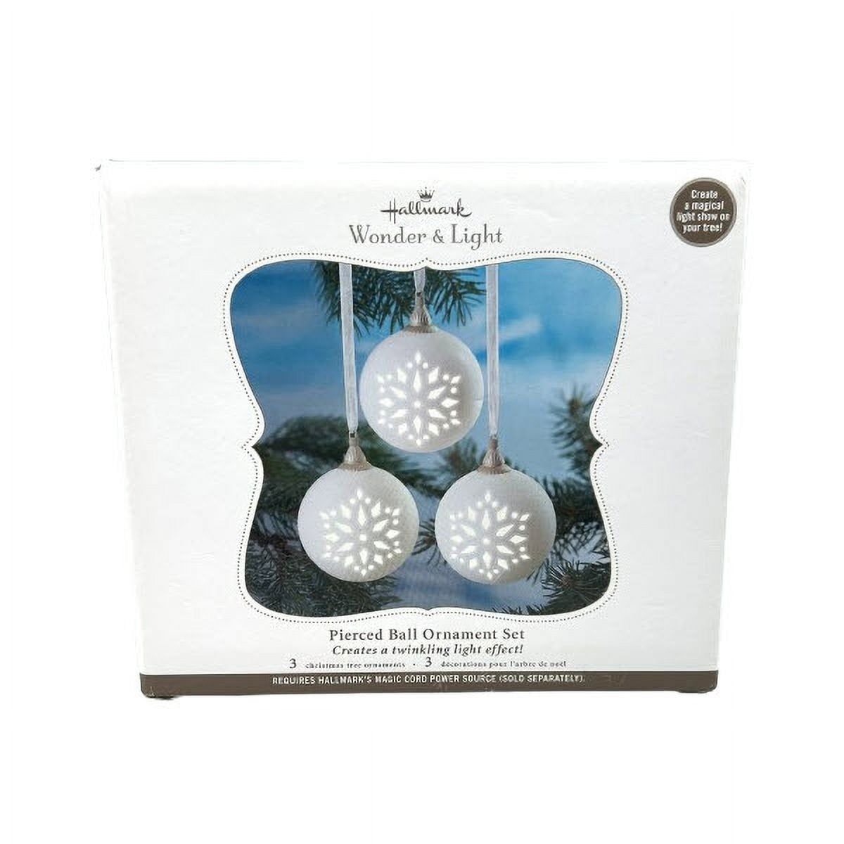 2011 Pierced Ball Ornament Set Hallmark Ornament (Wonder and Light) QXG3677