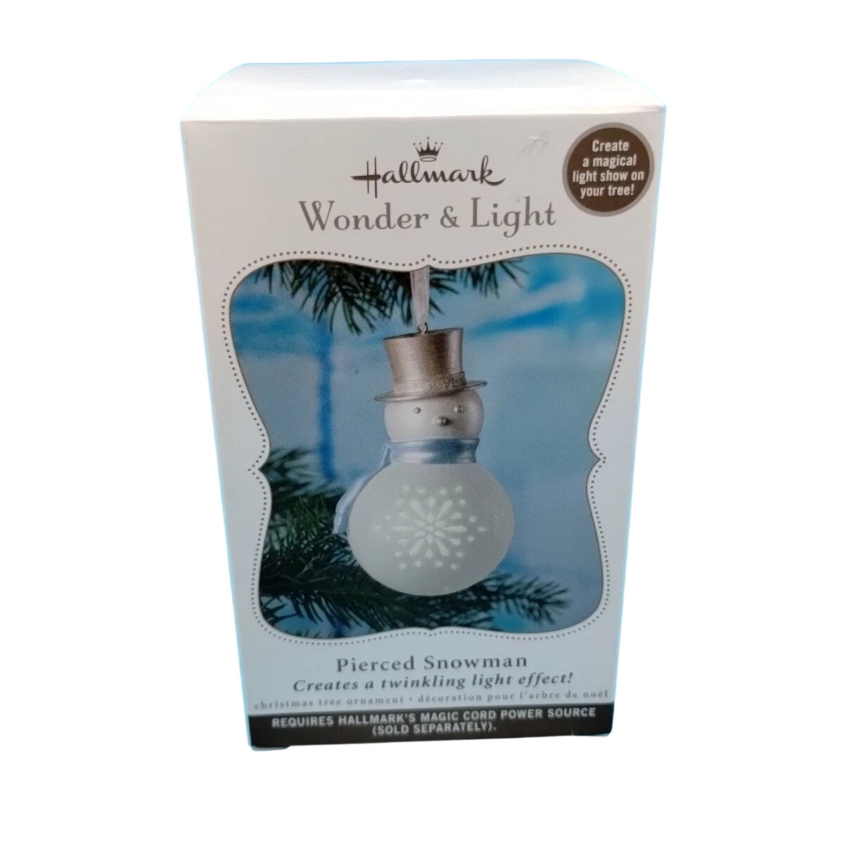 2011 Pierced Snowman Hallmark Ornament (Wonder and Light) QXG3659