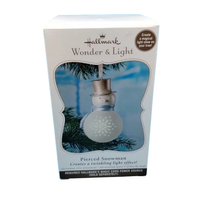 2011 Pierced Snowman Hallmark Ornament (Wonder and Light) QXG3659
