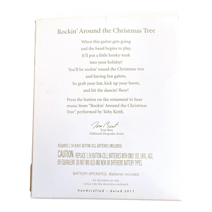 2011 Rockin' Around the Christmas Tree Hallmark Ornament (Guitar) QXG3217