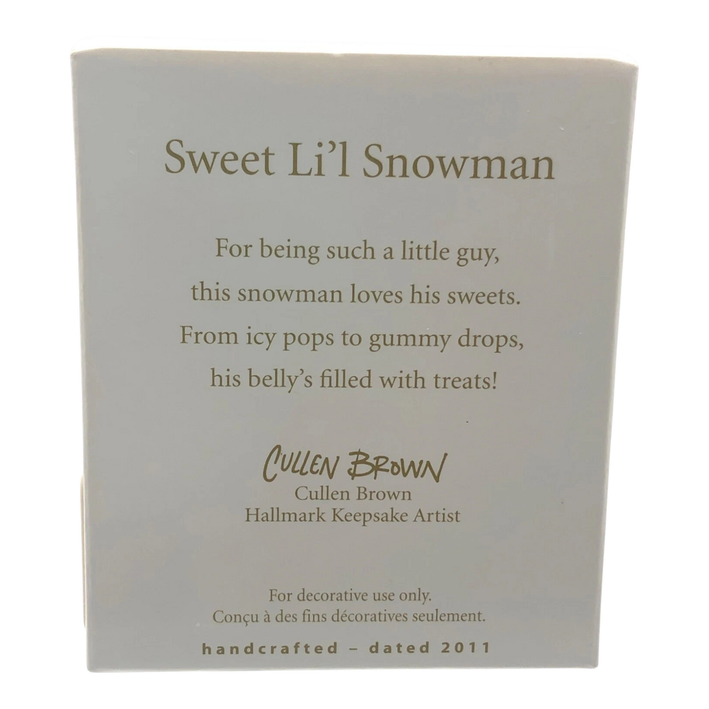 2011 Sweet Li'l Snowman (Snowmen)