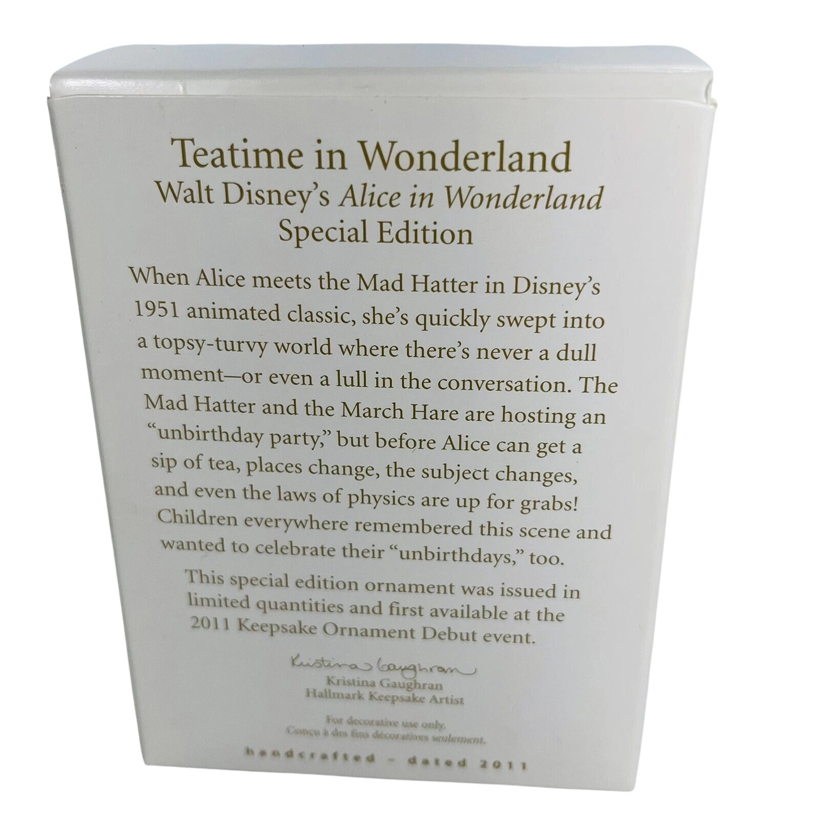 2011 Teatime in Wonderland Hallmark Ornament (Alice in Wonderland) QXE3007