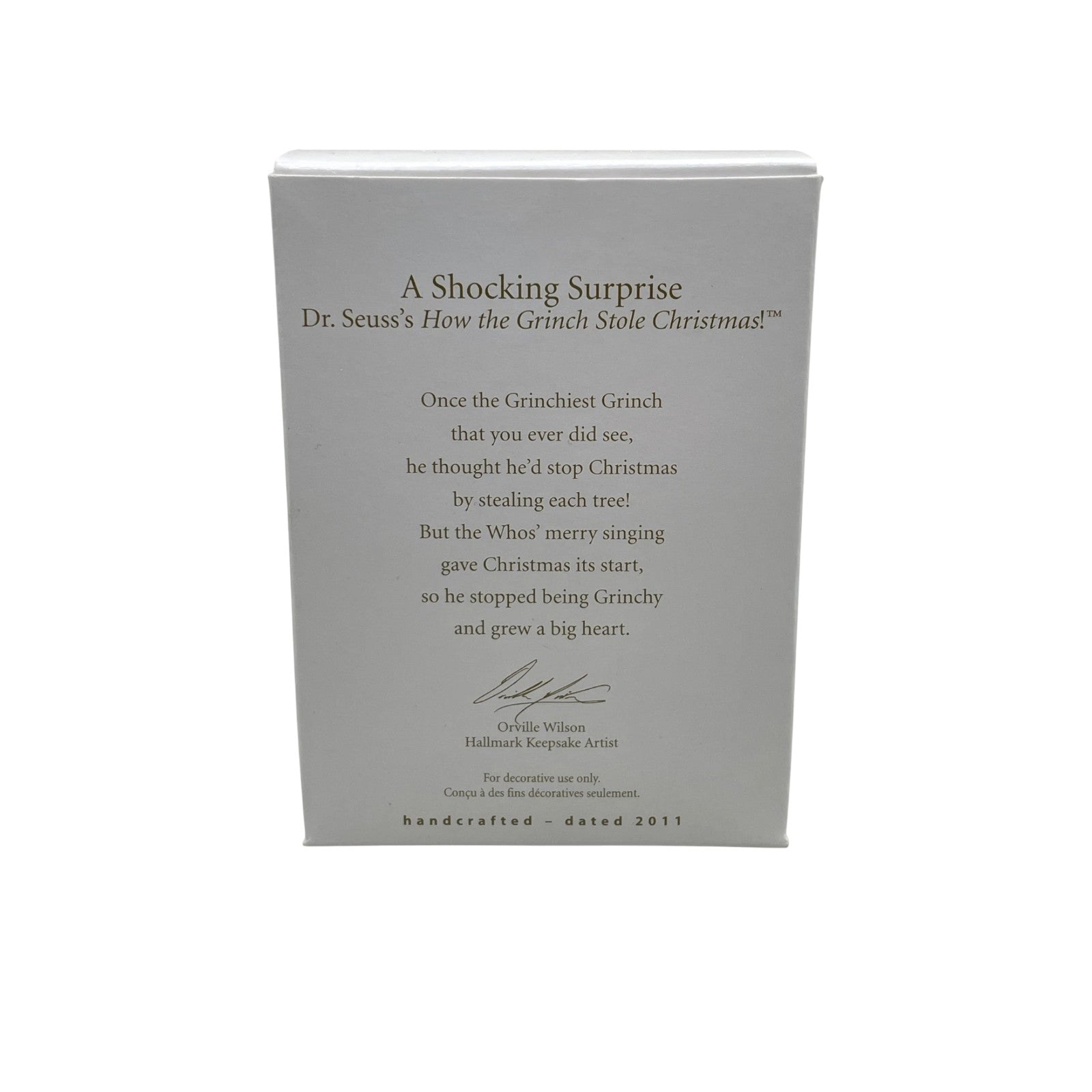 2011 A Shocking Surprise Hallmark Ornament (The Grinch) QXI2429 Image6