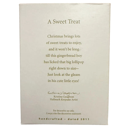 2011 A Sweet Treat Hallmark Ornament (Gingerbread) LPR3405 Image6