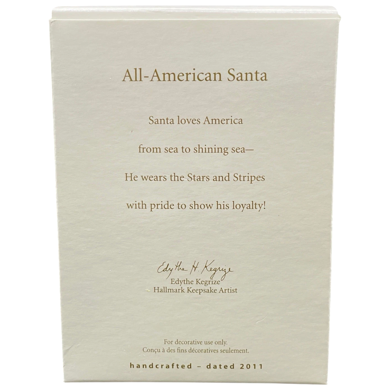 2011 All-American Santa Hallmark Ornament (Patriot) QXG4167 Image6