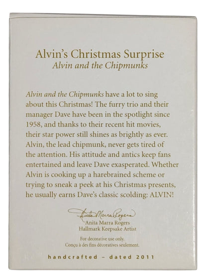 2011 Alvin's Christmas Surprise Hallmark Ornament (Alvin and the Chipmunks) QXI2639