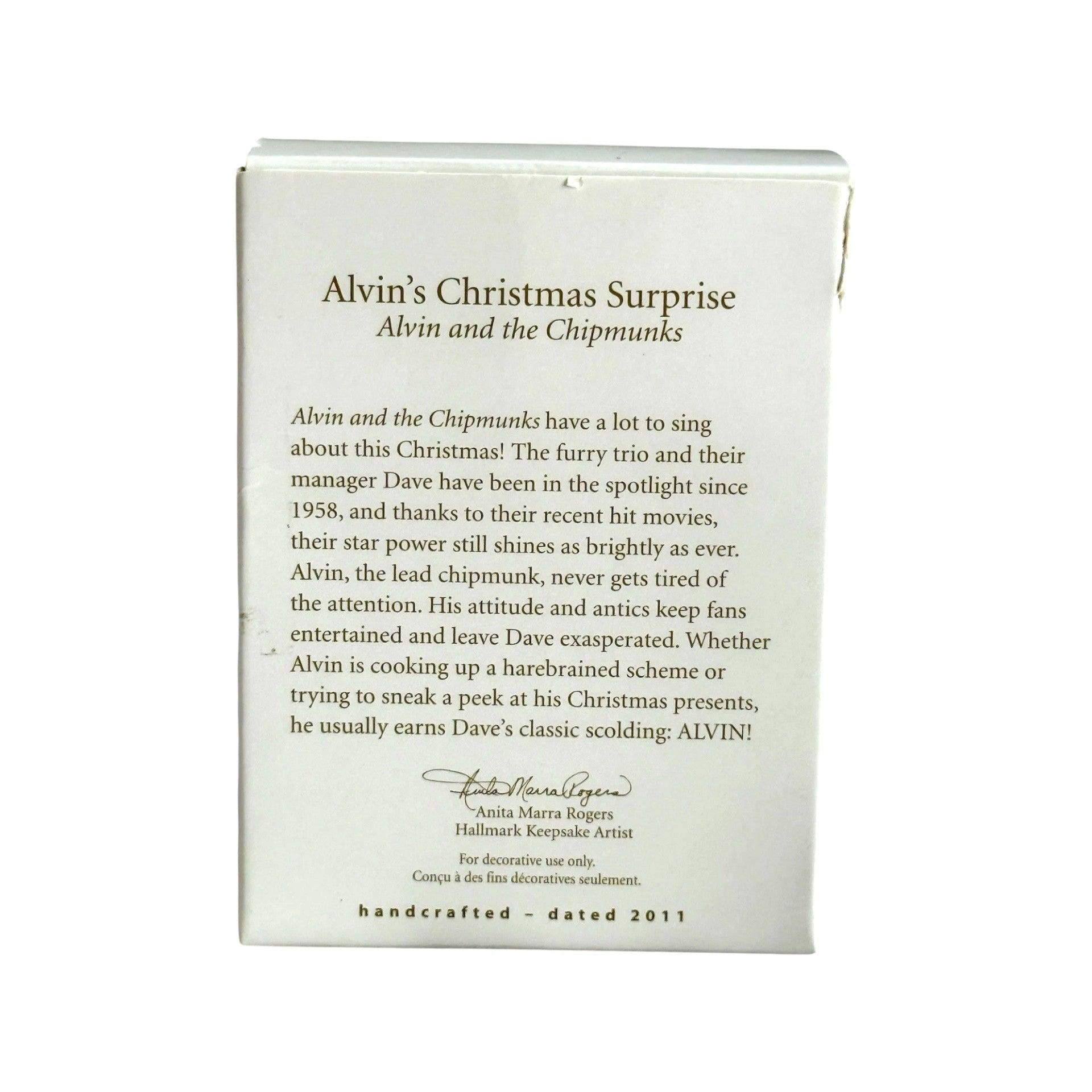 2011 Alvin's Christmas Surprise Hallmark Ornament (Alvin and the Chipmunks) QXI2639 Image6