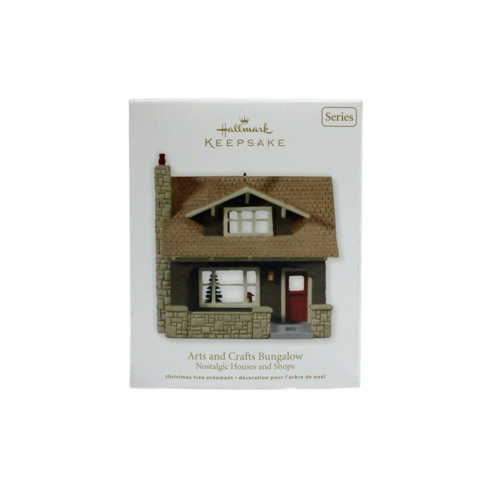 2011 Arts and Crafts Bungalow Hallmark Ornament (Nostalgic Houses and Shops) QX8729 Image2