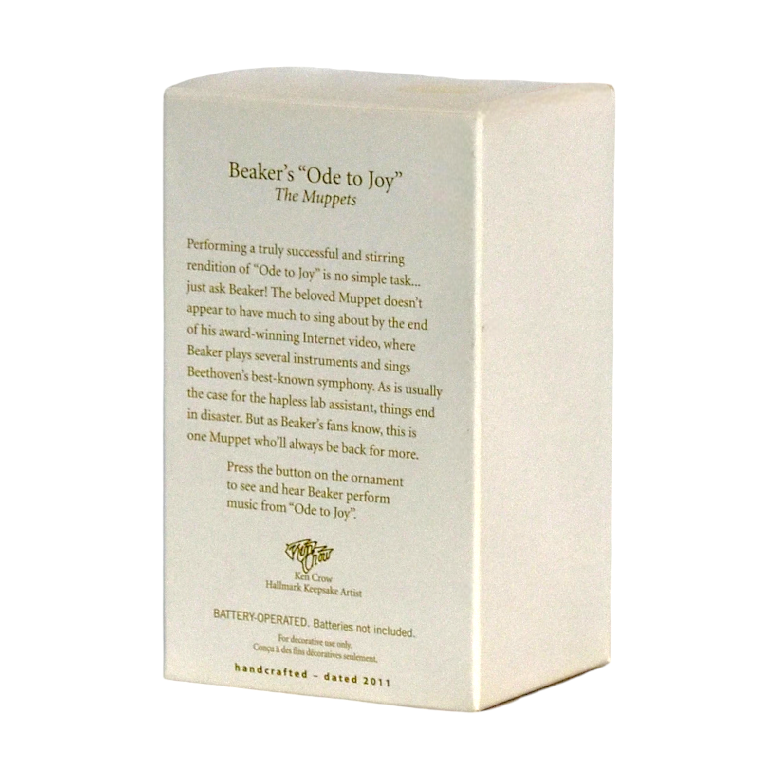 2011 Beaker's "Ode to Joy" Hallmark Ornament (The Muppets) QXI2167