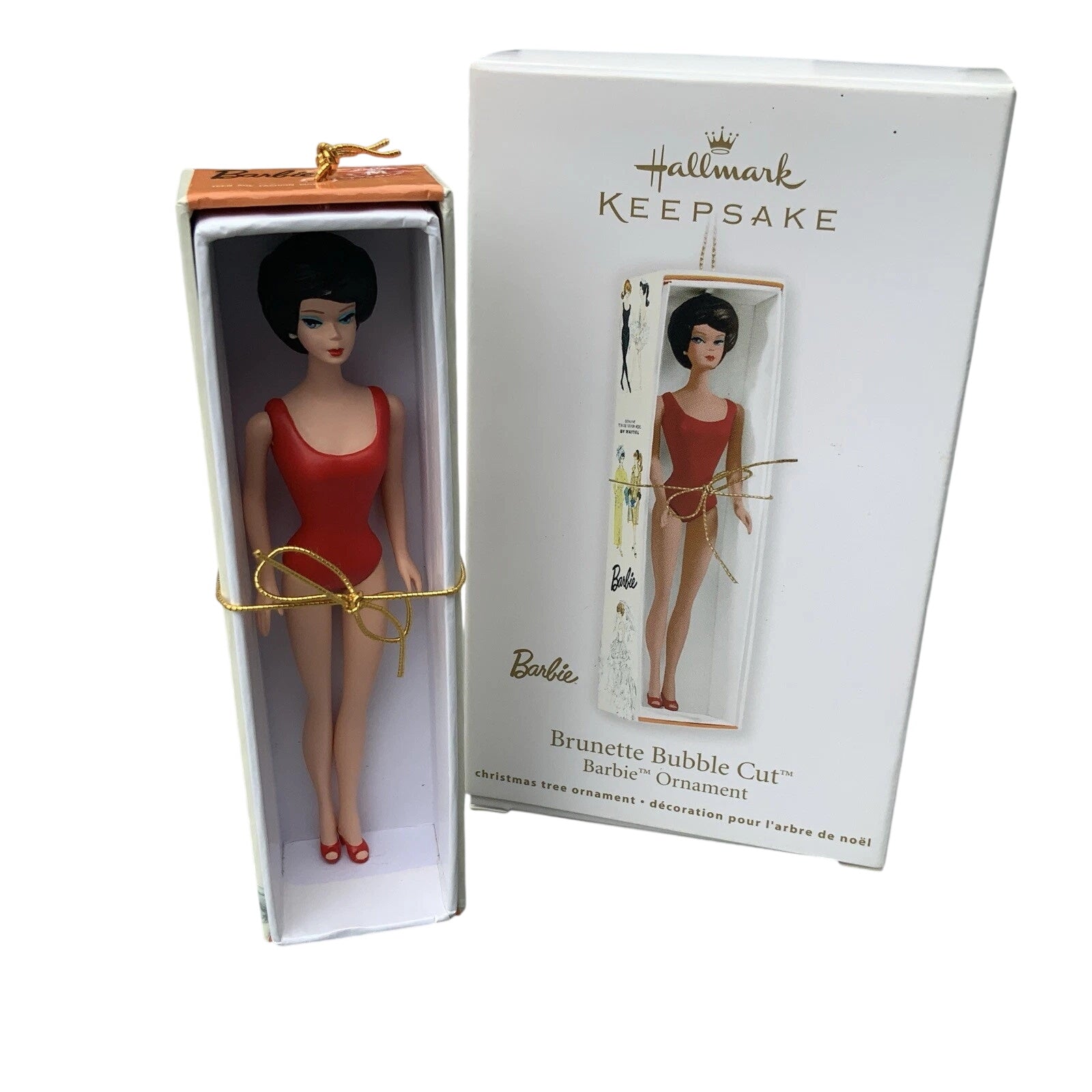 2011 Brunette Bubble Cut Hallmark Ornament (Barbie) QXI2889 Image4