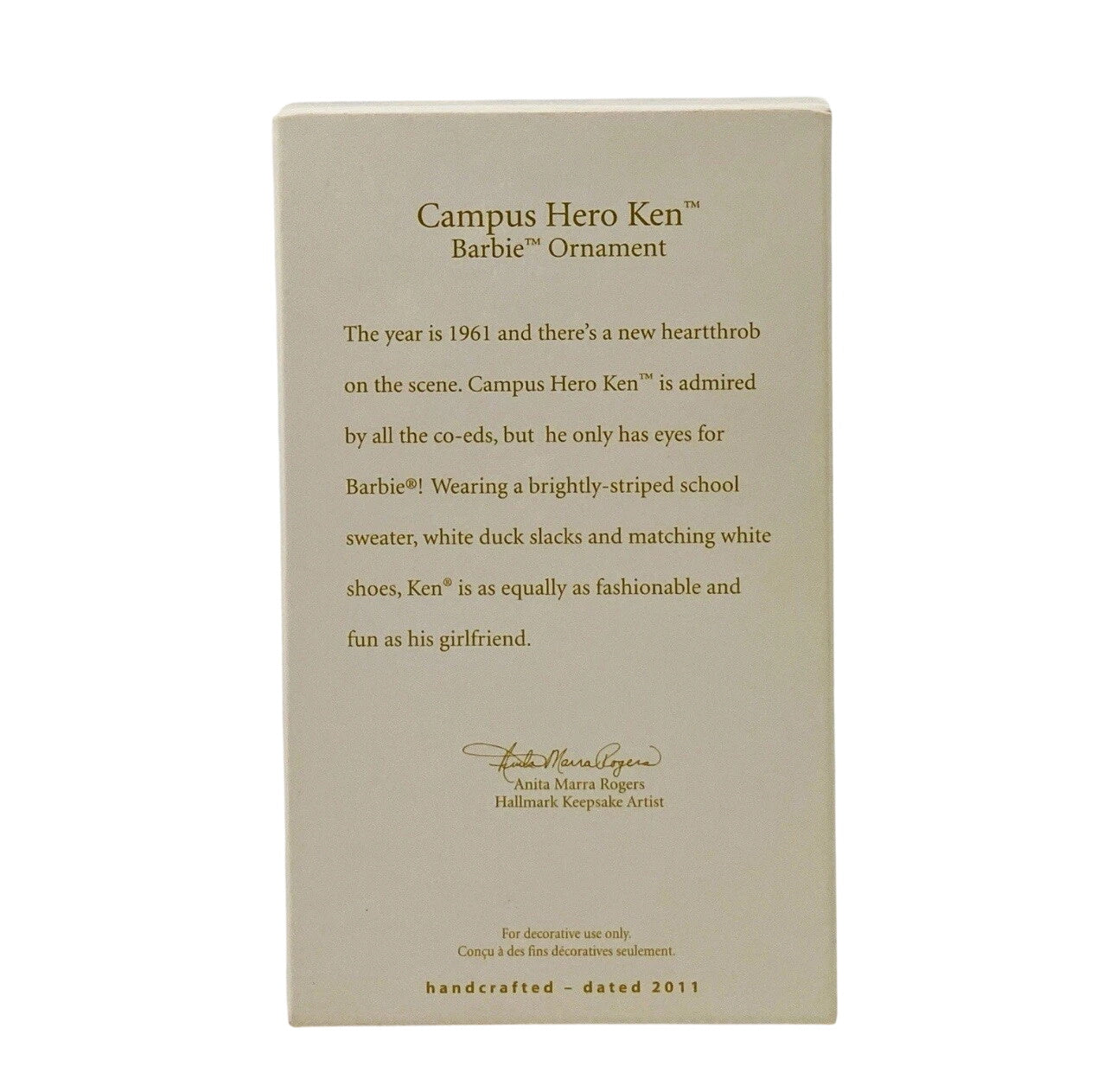 2011 Campus Hero Ken Hallmark Ornament (Barbie) QXI2897 Image5