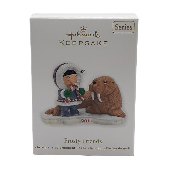 2011 Candy Cane Walrus Tusks Hallmark Ornament (Frosty Friends) QX8747