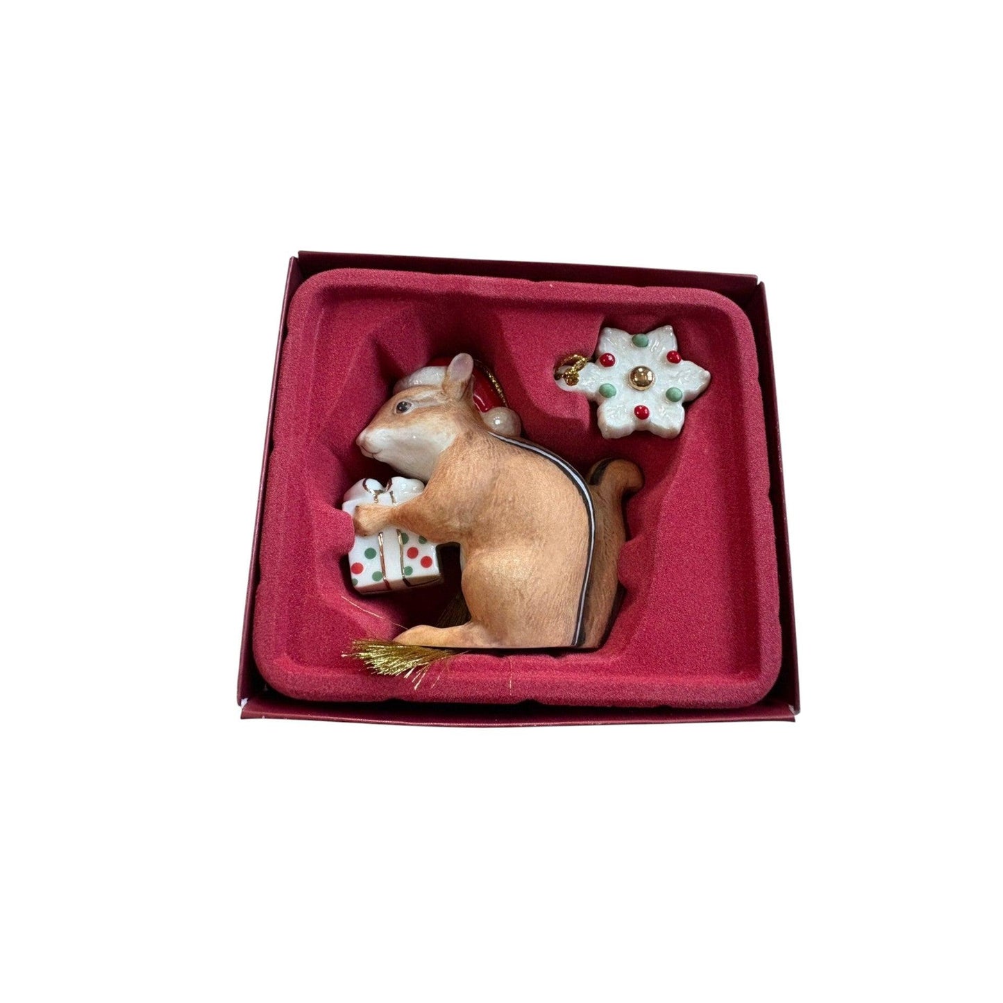 2011 Chipmunk Cheer Lenox Club Exclusive Ornament Collection Lenox Ornament 818824 Image4