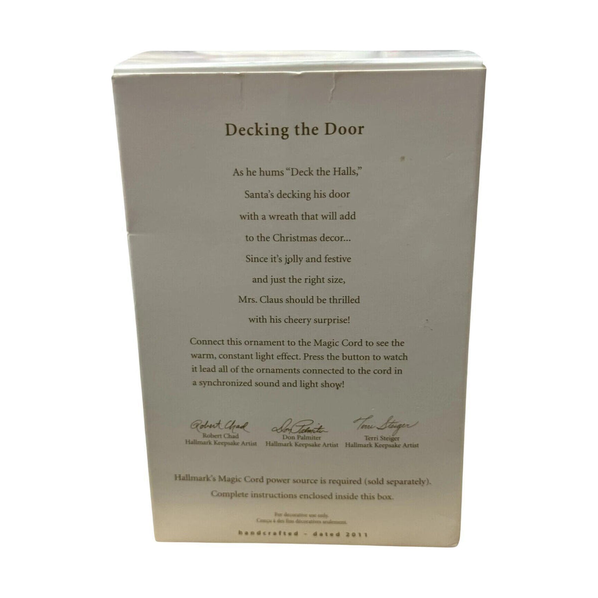 2011 Decking the Door Hallmark Ornament (Once Upon a Christmas) QXG4777 Image6