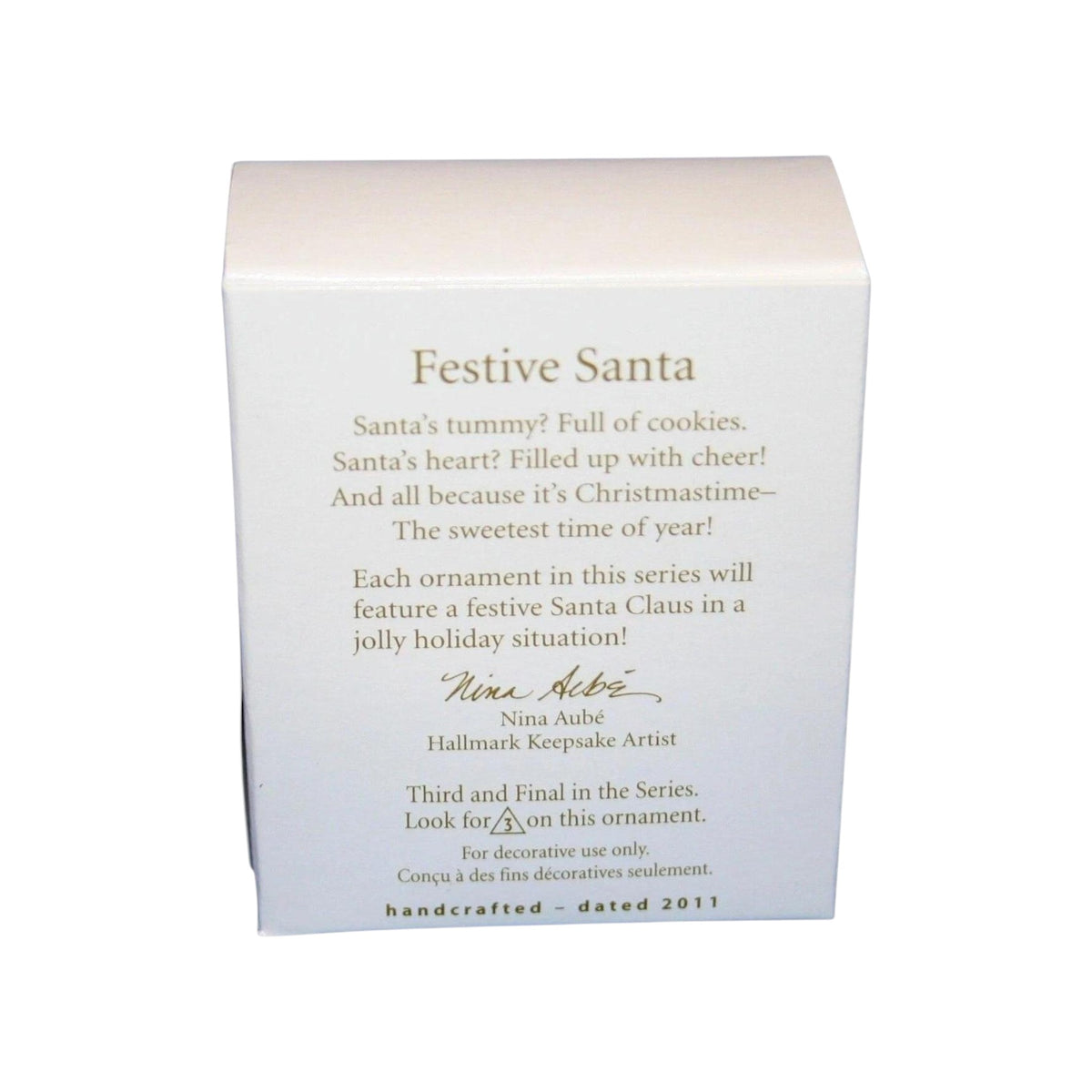 2011 Festive Santa Hallmark Ornament (Festive Santa) QXM9127 Image4