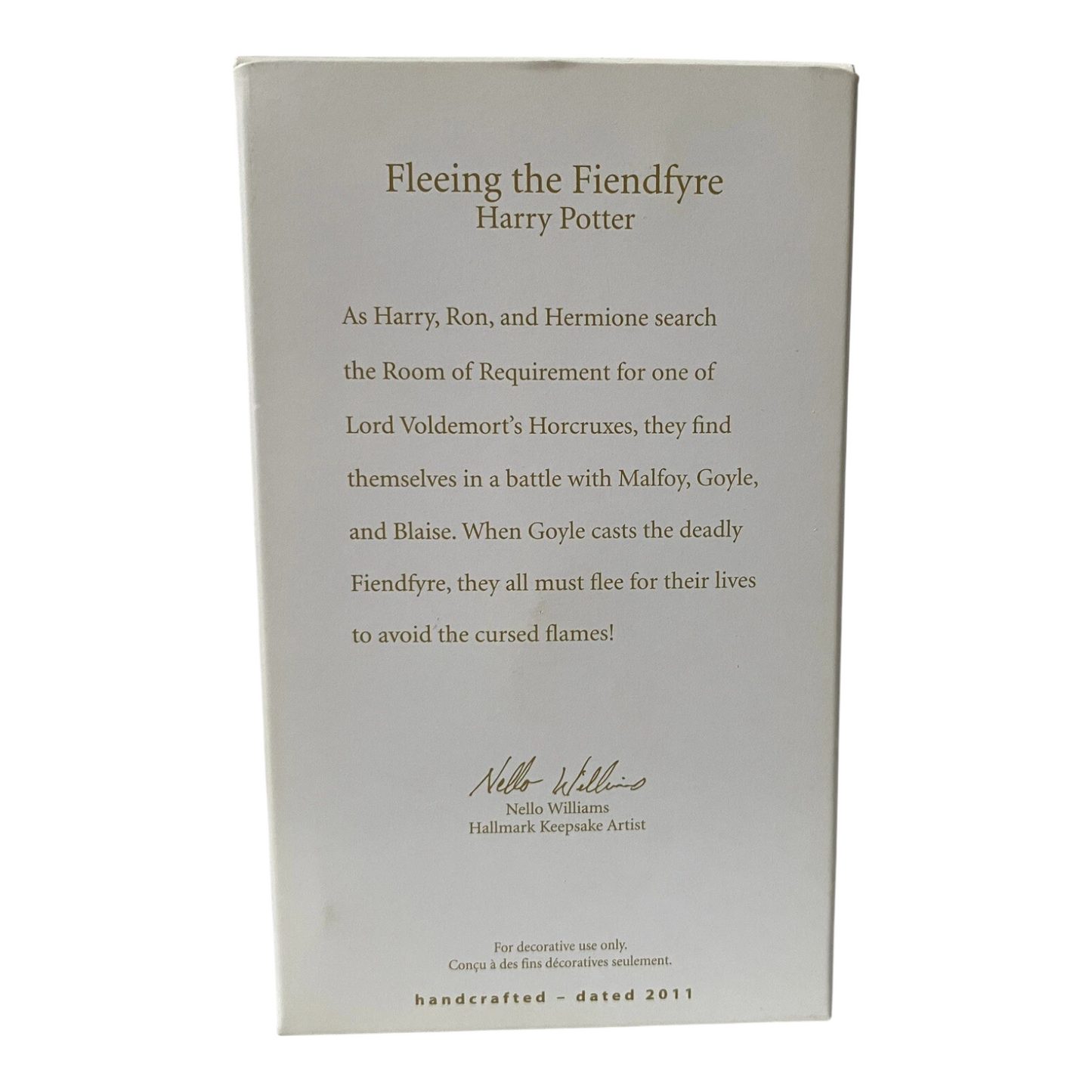 2011 Fleeing the Fiendfyre Hallmark Ornament (Harry Potter) QXI2427