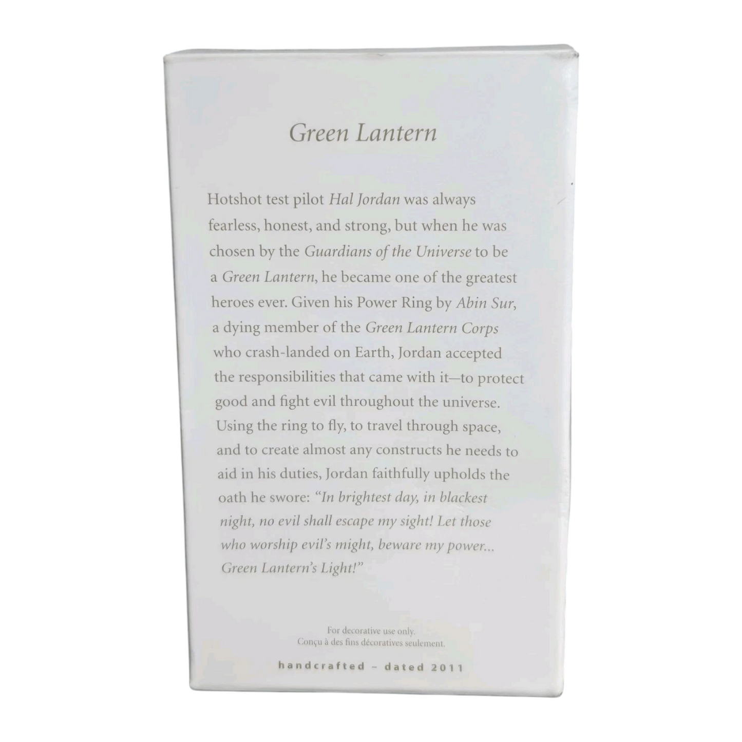 2011 Green Lantern Hallmark Ornament (Super Heroes) QXI2133