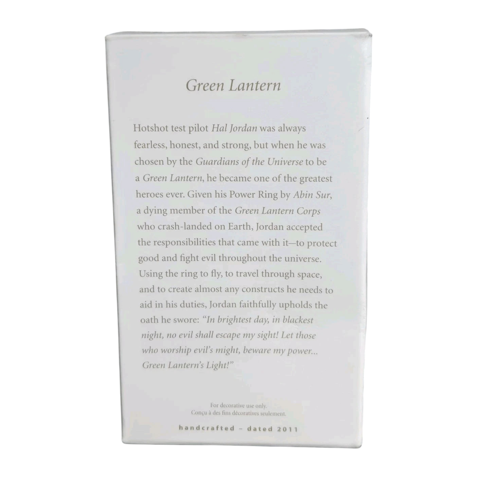 2011 Green Lantern Hallmark Ornament (Super Heroes) QXI2133