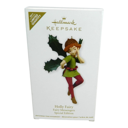 2011 Holly Fairy Hallmark Ornament (Fairy Messengers) QXE3097