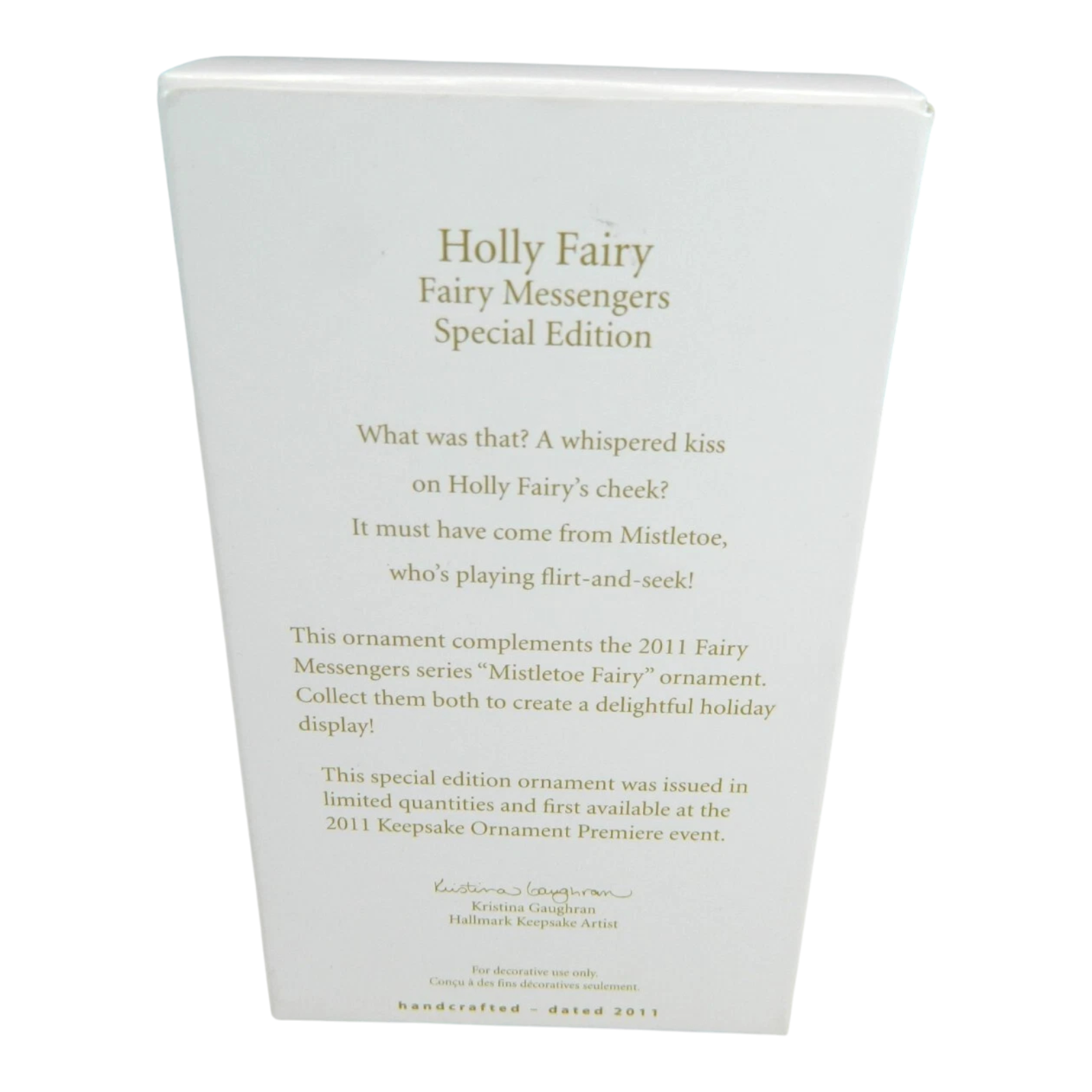 2011 Holly Fairy Hallmark Ornament (Fairy Messengers) QXE3097